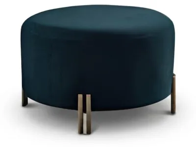 Image de Fauteuil et repose-pieds design, style japonais moderne.