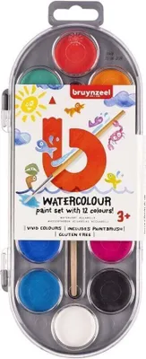Zdjęcie produktu dla Bruynzeel - Paint Box Bruynzeel Kinder 12napjes Arsch | 6 Stück