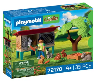 Zdjęcie produktu dla PLAYMOBIL. Wiejski kurnik dla królików