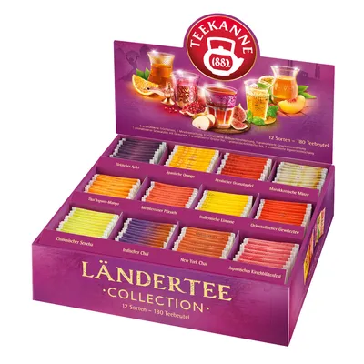 Produktbild von Teekanne Ländertee Collection 180er Früchtetee einzeln verpackt