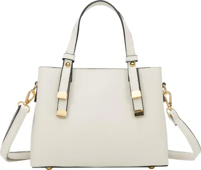 Image de Gallantry, Daphne Sac à main pour femme avec 3 compartiments et bandoulière amovible, Blanc