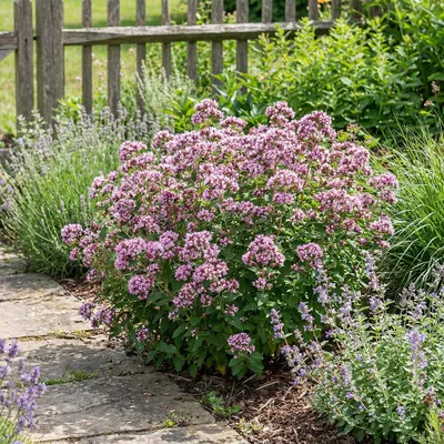 Produktbild von 6 Origanum vulgare Pflanzen, 20 cm, Topf 9 cm, aromatisch, winterhart