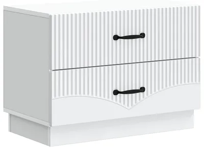 Obrázok produktu pre Nočný stolík Biela 62 x 34,5 x 44,5 cm Kompozitné drevo