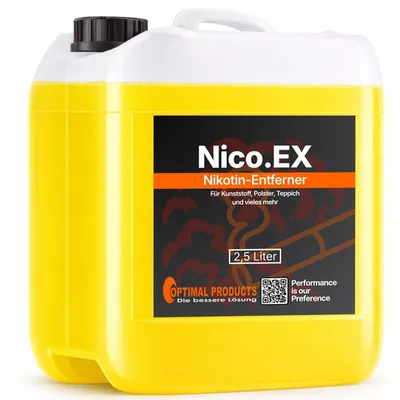 Produktbild von Nikotinentferner Nicoex Fensterrahmen, Polster, Wänden 2,5 Liter Kanister