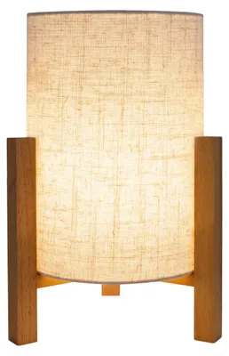 Image de Lampe de table Salon Lampe de table Chambre à coucher Tissu Rétro Naturel Beige 3193827