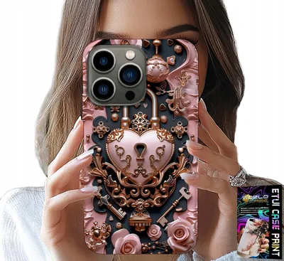 Image de Étui Pour Iphone 16 Pro Max - Féminin, Design Tendance, Cadenas Coeur Rose