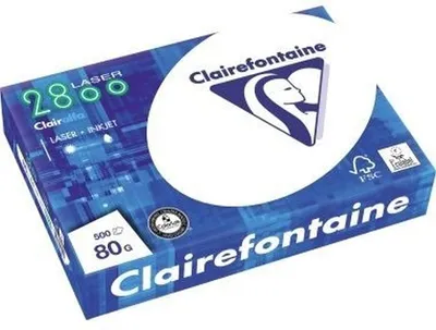 Obrázek produktu pro Clairefontaine - Kopírovací papír Clairefontaine Laser A4 80GR WHITE | Balení 500 listů | 5 kusů
