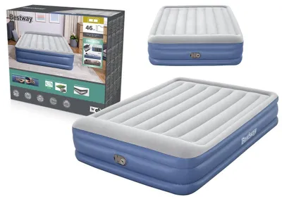 Produktbild von Bestway® TriTech® Doppelluftbett mit integrierter Elektropumpe 203 x 152 x 46 cm