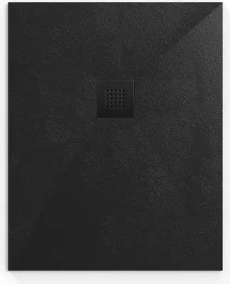 Produktbild von SAT ALEK Rechteckige Duschwanne Gussmarmor 120x90 cm, schwarz