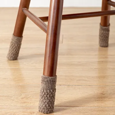 Produktbild von INF Gestrickte Stuhlsocken / Möbelfüße, 16er-Pack Khaki