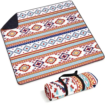 Productafbeelding van Picknickdeken 200 x 200 cm - Waterdichte en zandvrije strandmat