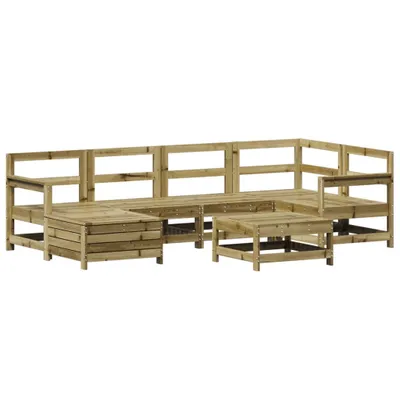 Produktbild von vidaXL 7-tlg. Garten-Sofagarnitur Kiefernholz Imprägniert