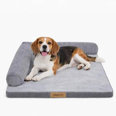Image de Dogeste Ergo matelas pour chien 90x75 cm L panier pour chien avec rebord et coussin lavable antidérapant