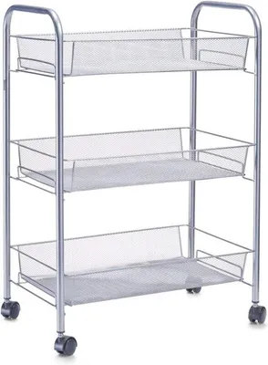 Immagine prodotto di Carrello da cucina resistente con ripiani, salvaspazio, su ruote