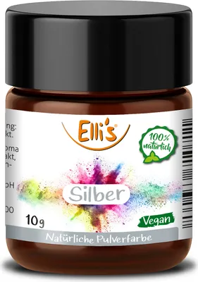 Produktbild von Natürliche Pulver Lebensmittelfarbe - Silber