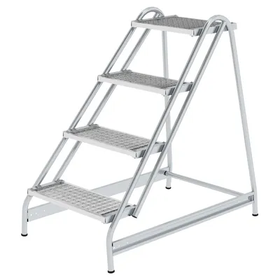 Image de Plate-forme de travail en aluminium accessible d'un côté, 4 marches 50055