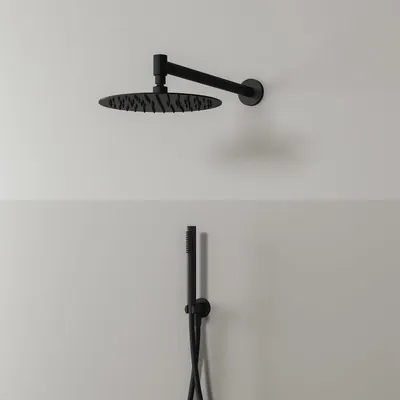 Obrázek produktu pro Sprchový set Kronenbach 5 s hlavovou sprchou o průměru 25 cm a kulatou ruční sprchou