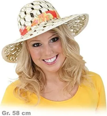 Produktbild von Damenhut Strand Hut Caribbean Gr. 58 cm Karneval Fasching Party