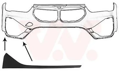 Image de VAN WEZEL Moulure de pare-chocs avant droite pour BMW X1 (F48)
