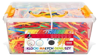 Immagine prodotto di Klocki małych geniuszy małe słomki 1000 elementów 112503