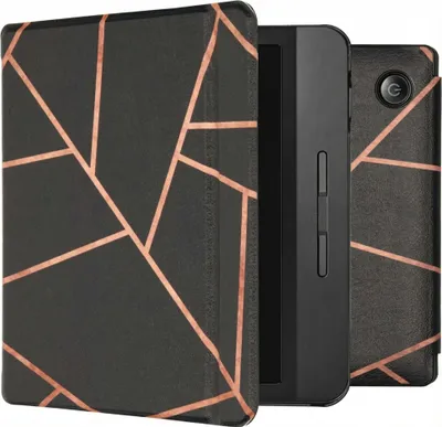 Image de imoshion Design Slim Hard Case Sleep cover with stand for the Kobo Libra H2O - Black Graphic