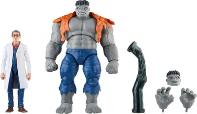 Produktbild von Hasbro - Figurka Marvel Avengers: Szary Hulk i Dr. Bruce Banner 15 cm