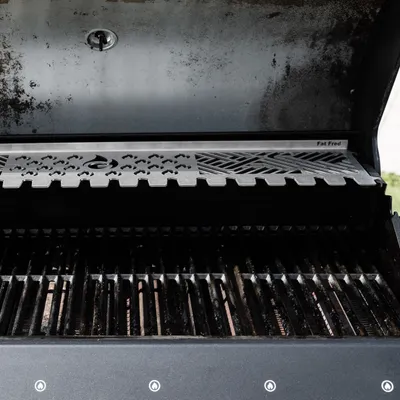 Image de Multistation en acier inoxydable | Grille de maintien au chaud pour Burnhard Fat Fred | avec support pour Drumstick | 3mm d'épaisseur