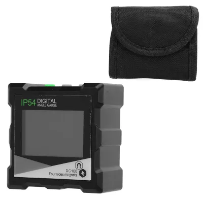 Produktbild von Digitaler Neigungsmesser mit Magnet, LED-Hintergrundbeleuchtung, klappbarem Display und automatischer Abschaltfunktion, digitaler Winkelmesser und Winkelmesser für die Holzbearbeitung