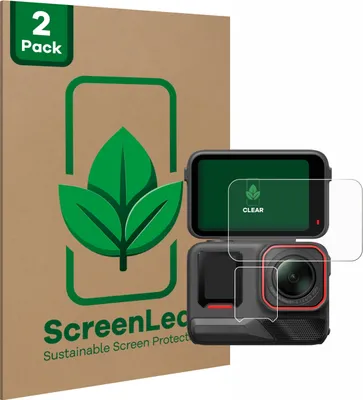 Produktbild von 2x ScreenLeaf Schutzfolie für Insta360 Ace Pro 2 Displayschutz Display Schutz Folie Klar Transparent