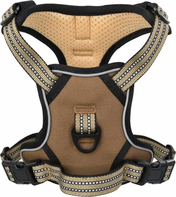 Immagine prodotto di Pettorina Cani con Strisce Riflettenti Regolabile Marrone XL