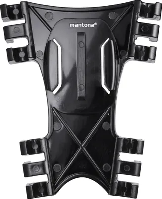 Produktbild von Mantona 360° Befestigungsclip (kompatibel mit GoPro Schnellspann Halterung, Hero 11 10 9 8 7 6 5 4 3+ 3 2 1, Session und andere kompatible Action Cams, 360° drehbar, flache Ausführung)