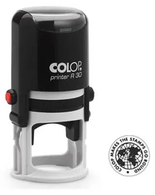 Obrázek produktu pro Colop Printer R 30, Samonamáčející, Plast, 30 x 30 mm, Černá, Bílá, Plast, 1 kusů