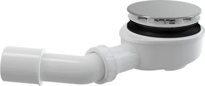 Produktbild von AlcaPlast A491CR Ablaufgarnitur Dusch Ablauf ø 90mm Abfluss | Siphon Abdeckung verchromt : Duschwanne flach Ø85 mm Ausführung: Duschwanne flach Ø85 mm