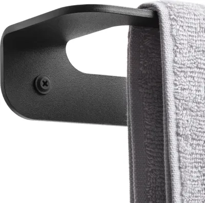 Produktbild von HOLZBRINK Handtuchhalter Bad Wandmontage, Handtuchstange Schwarz, Single 45x8x5 cm, 1 Stück, HLW-450-9005