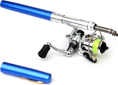 Produktbild von 1.6M Zusammenklappbare Angelrute Reel Combo Mini Pen Angelrute Kit Teleskop Angelrute Spinning Reel Combo Kit
