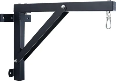 Obrázok produktu pre Nástenný držiak na boxovacie vrece - zavesenie na stenu - nosnosť 150 kg vrátane montážneho materiálu Farba: čierna