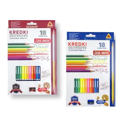 Obrázok produktu pre Trojhranné ceruzky 18 farieb s mixom orezávadiel