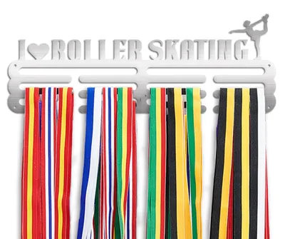 Produktbild von TRANKIELO® – Medaillenhalter für mehr als 60 Medaillen – Metallischer Aufhänger mit rostfreier Stahlbeschichtung – Einfache Montage