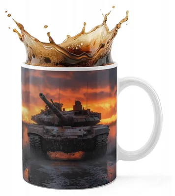 Image de Kubek Ceramiczny 330Ml Druk - Czołg Wojsko Armia