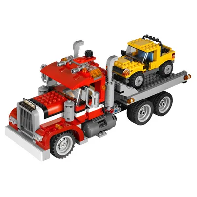 Produktbild von Lego Creator 7347 Abschlepptruck Laster 3In1 Set Umbaubar In Kranlaster + Cabrio
