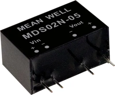 Produktbild von MEANWELL MDS02N-12, DC DC-Wandler, 24:12V 167mA 2W