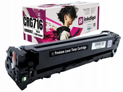 Produktbild von Inkdigo Toner CRG716B für Canon I-Sensys LBP5050, LBP5050N, MF8030, MF8030CN – Schwarz, 2200 Seiten,, KI-generiertes Bild