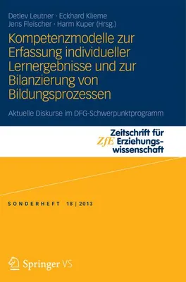 Obrázok produktu pre Kompetenzmodelle zur Erfassung individueller Lernergebnisse und zur Bilanzierung von Bildungsprozessen