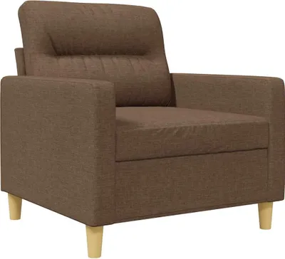 Immagine prodotto di vidaXL Divano poltrona marrone 60 cm tessuto