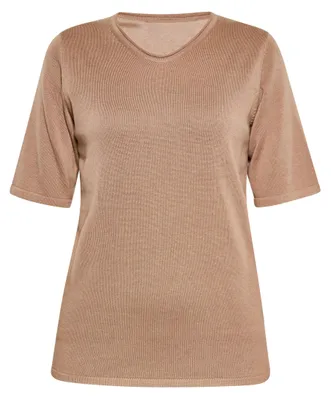 Obrázok produktu pre Dámska pletená bunda AODA – farba taupe, veľkosť XL