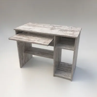 Produktbild von Möbel SD Computertisch Peter mit Tastaturauszug 100x50x76cm Canyon White Pine