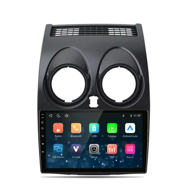 Produktbild von Autoradio 9 Zoll Linux für Nissan Qashqai J10 2006-2013 – mit CarPlay & Android Auto, Navigation & Bluetooth Radio