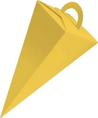 Produktbild von itenga Geschenktüte Schultüte mit Griff 14 cm Gelb