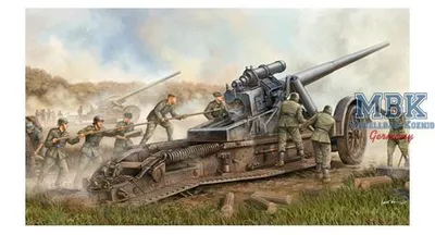 Imagen del producto de Cañón alemán de 17 mm, modelo Kanone 18, pieza de artillería pesada, referencia 02313 (de la marca Trumpeter)