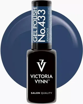 Image de Victoria Vynn | Vernis à ongles hybride - 433 Jeanious - 8ml - Bleu Denim foncé - Longue durée & Formule professionnelle